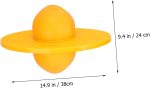 Thickened Bouncing Ball Inflatable Yoga Ball for Fitness Jumping and Balance Play Movement for Adults Yellow Random Color Inflator Included - Image 2