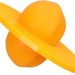Thickened Bouncing Ball Inflatable Yoga Ball for Fitness Jumping and Balance Play Movement for Adults Yellow Random Color Inflator Included
