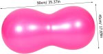 Peanut Fitness Fitness Ball Outdoor Balanced Ball Fitness Ball Outdoor Fitness Ball Sports Fitness Ball Jade Cushions Mat Inflatable Sports Pink - Image 2
