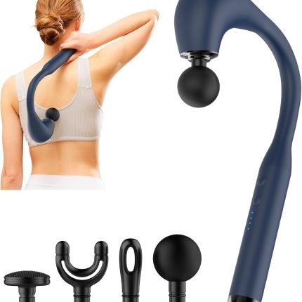 Deep Tissue Massage Gun with 6 Attachments — 9 Speed ​​Levels & 9 Modes