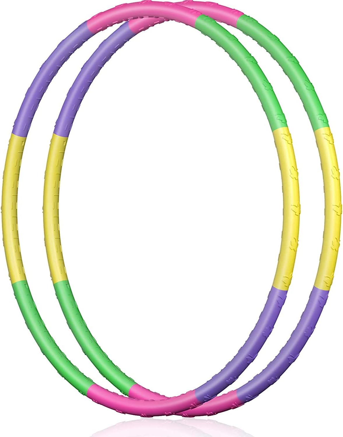 61I4xCAvxzS._AC_SL1500_.jpg Toy Hoop for Kids & Jump Ropes, Adjustable Detachable Length Toy Hoop Plastic Toys for Kids Adjustable Soft Jump Ropes for Fitness, Bodybuilding, Dance, Gymnastics, Lose Weight - Image 1
