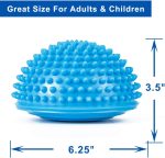 Balance Pods with Hand Pump, Stability Balance Trainer Dots Plus Large Balance Pad, Core Body Balancing, Inflatable Stepping Pads, Sensory Wiggle Seats for Kids (Set of 5) - Image 2