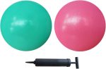 9-inch Pilates Ball with Pump - Small Exercise Ball for Pilates, Yoga, Fitness, Physical Therapy, Stability Core Training, Pump Included - Image 2