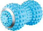 Peanut Massage Ball - Vibrating Massage Roller - Muscle Roller for Deep Tissue Massage, Myofascial Release and Trigger Point Therapy - Long Lasting Relieves Muscle Tension - Light Blue