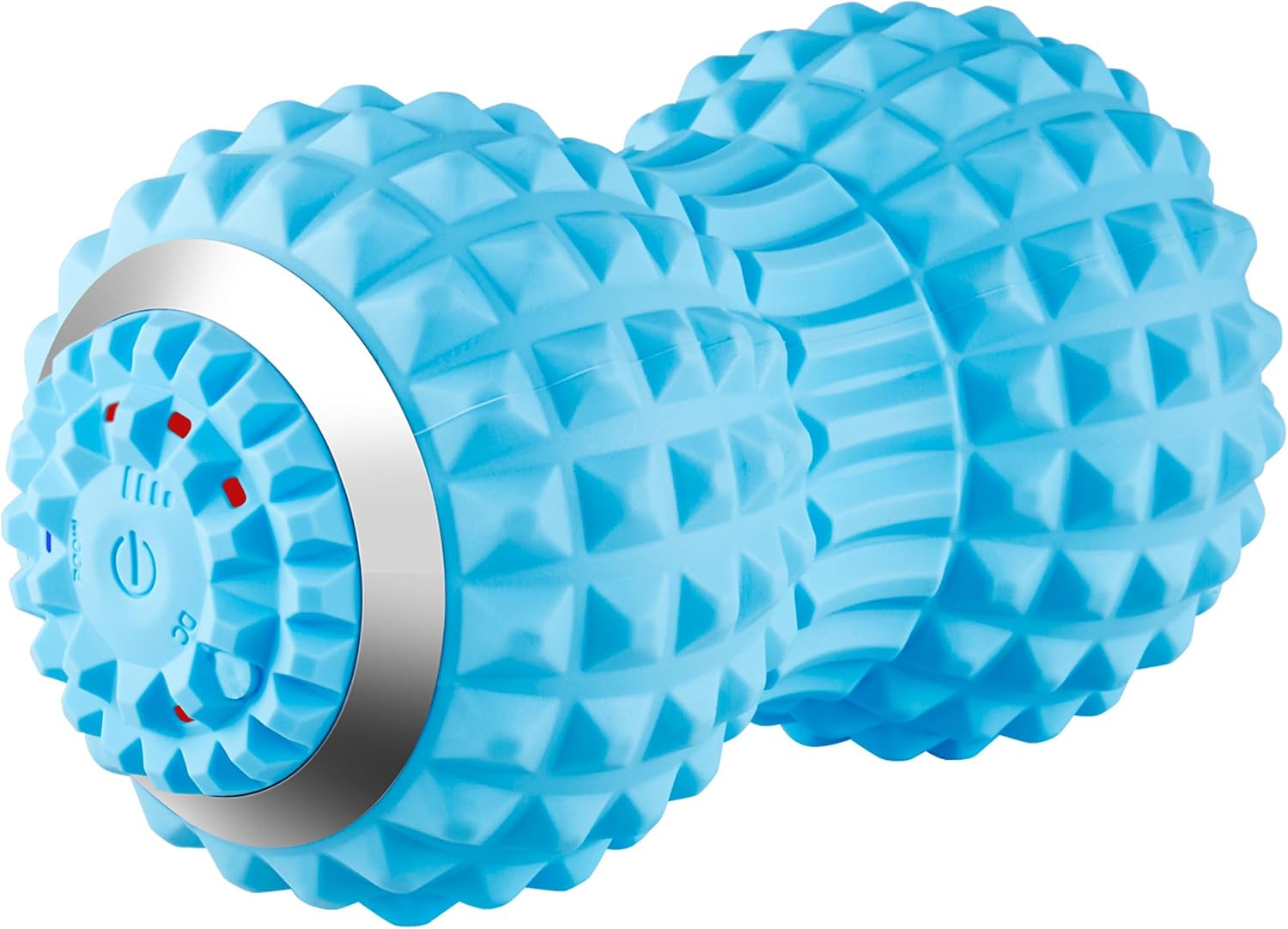 71Aqy3wpEnL._AC_SL1500_.jpg Peanut Massage Ball - Vibrating Massage Roller - Muscle Roller for Deep Tissue Massage, Myofascial Release and Trigger Point Therapy - Long Lasting Relieves Muscle Tension - Light Blue - Image 1