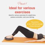 Balance disc 1 PC Comes with an air Pump Exercise Disk for Stability Workout - Image 2