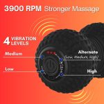 Vibrating Peanut Massage Ball, Ultra Strong Rechargeable Therapy Roller, Trigger Point Massager for Back Neck Foot Muscle Pain, Myofascial Release & Plantar Fasciitis Relief - Image 2