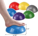 6 Pack Balance Pod, Balance Trainer Dots for Squat Touch Downs, Core Body Balancing, Inflatable Stepping Pads, 1 Hand Pump - Image 2