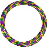 12 Pack 24 inch Exercise Hoop Plastic Glitter Hoop Obstacle Course Ring Toy Hoop for Adult Party Gymnastic Playing for Parade Decoration Games Performance Outdoor Sports