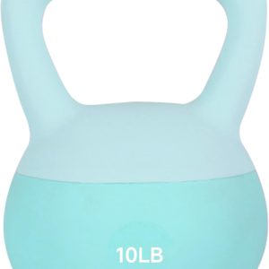 Kettlebells,Steel Shot Filled Weights for Women and Men,Color Coded Anti Slip Soft Kettlebells,Home workout